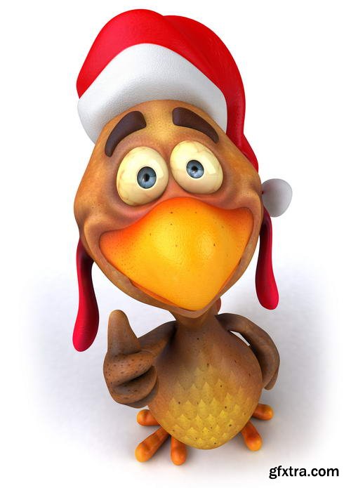 Funny Xmas Animal Renders 25xJPGs