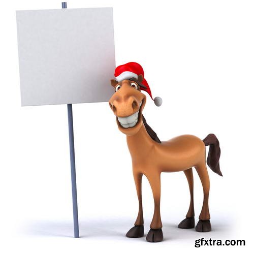 Funny Xmas Animal Renders 25xJPGs