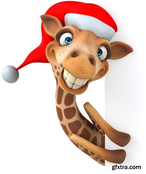 Funny Xmas Animal Renders 25xJPGs