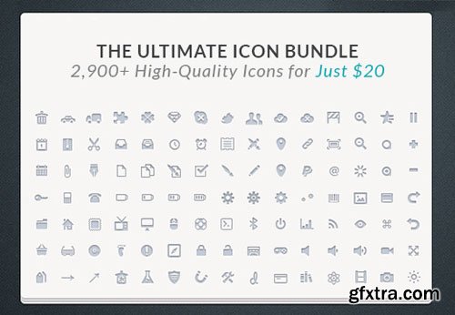 The Ultimate Icon Bundle: 2,900+ High-Quality Icons