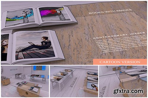 Videohive Desk Gallery with Cartoon version 5459484