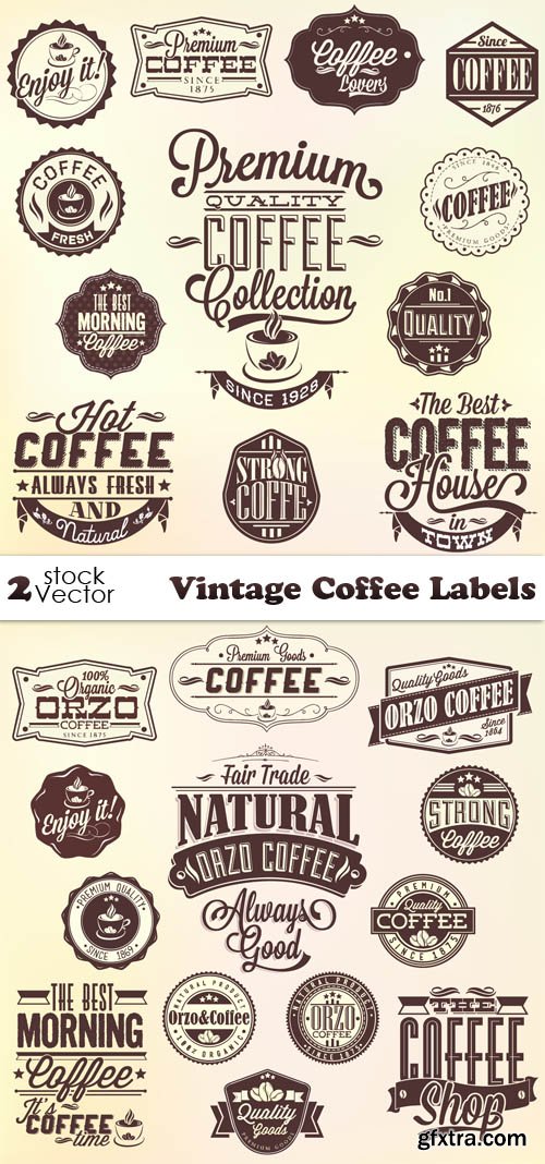 Vectors - Vintage Coffee Labels