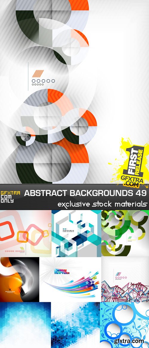 Collection of Vector Abstract Backgrounds Vol.49, 25xEPS