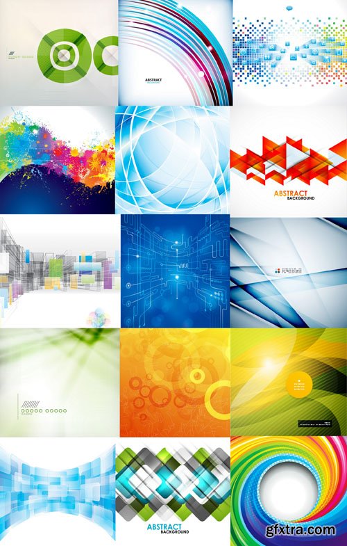 Collection of Vector Abstract Backgrounds Vol.49, 25xEPS