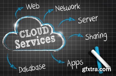 Cloud Services Mix - Vector and Jpeg