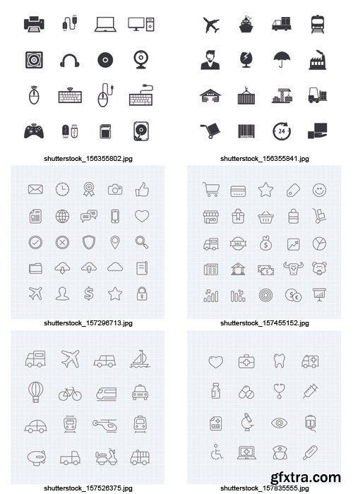 Amazing SS - Black & White Icons 8, 25xEPS