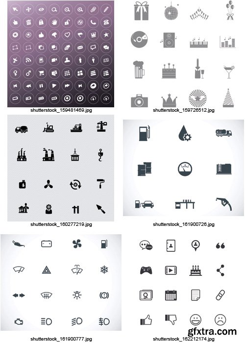 Amazing SS - Black & White Icons 8, 25xEPS