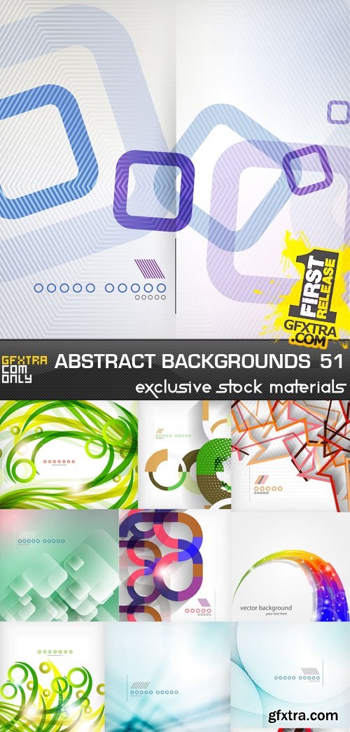 Collection of Vector Abstract Backgrounds Vol.51, 25xEPS