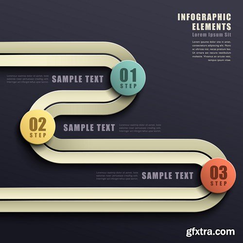 Collection of infographics vol.40, 25xEPS