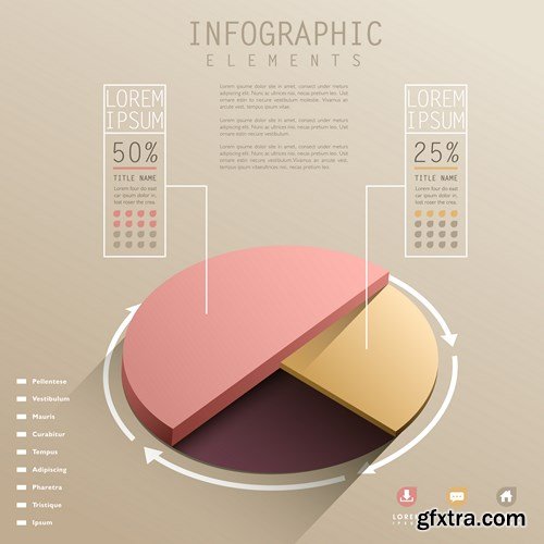 Collection of infographics vol.40, 25xEPS