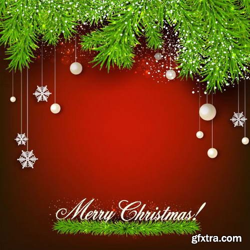 Elegant Christmas Backgrounds 25xEPS