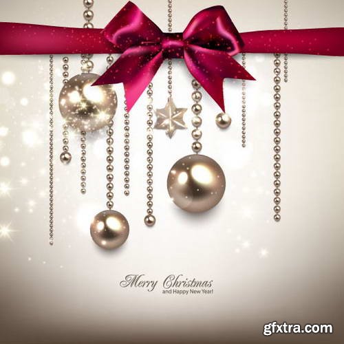 Elegant Christmas Backgrounds 25xEPS