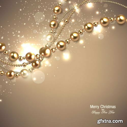 Elegant Christmas Backgrounds 25xEPS