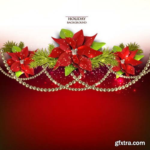 Elegant Christmas Backgrounds 25xEPS