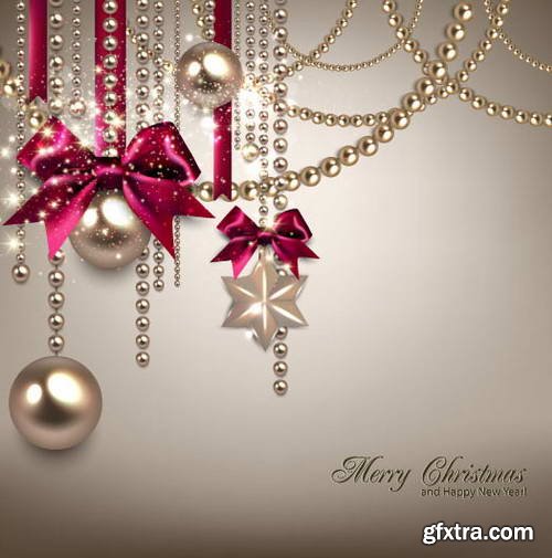 Elegant Christmas Backgrounds 25xEPS