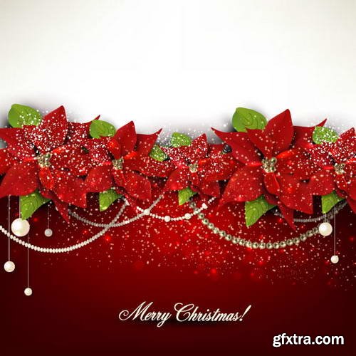 Elegant Christmas Backgrounds 25xEPS