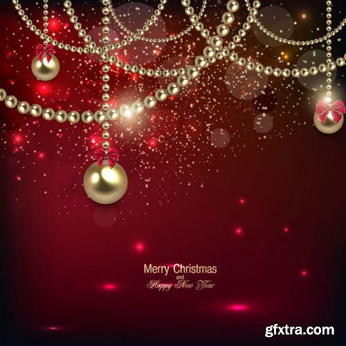 Elegant Christmas Backgrounds 25xEPS