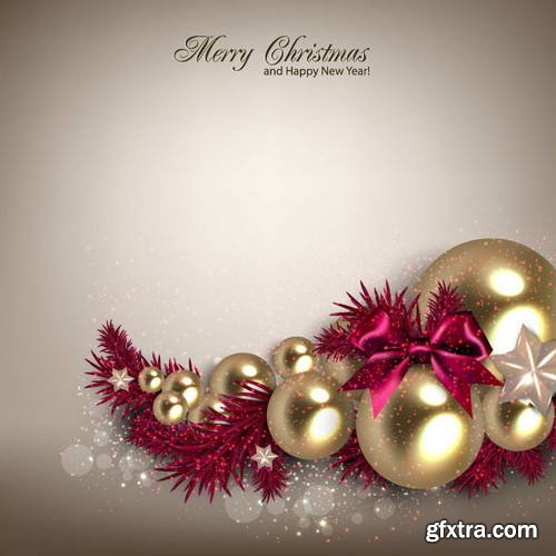 Elegant Christmas Backgrounds 25xEPS