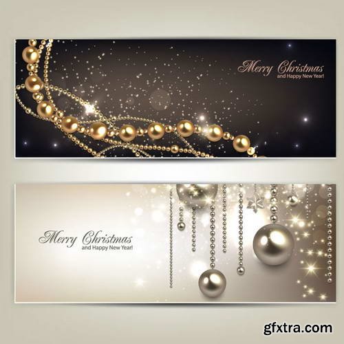 Elegant Christmas Backgrounds 25xEPS