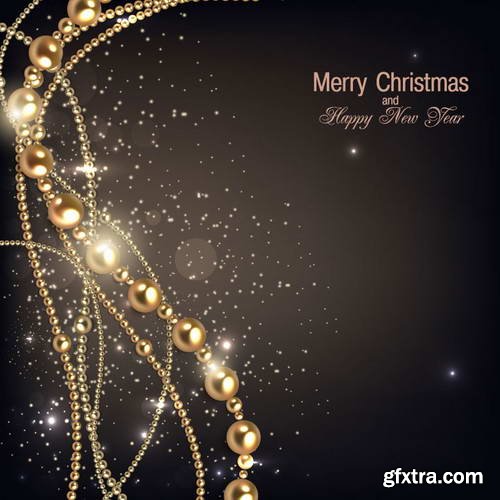 Elegant Christmas Backgrounds 25xEPS