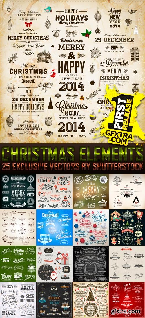 Amazing SS - Christmas Elements, 25xEPS