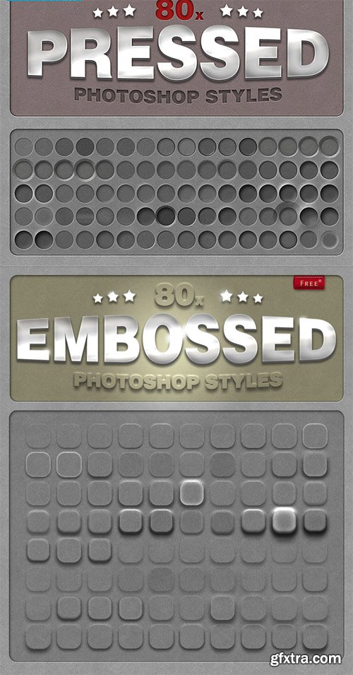 80 Embossed and Pressed PS Styles