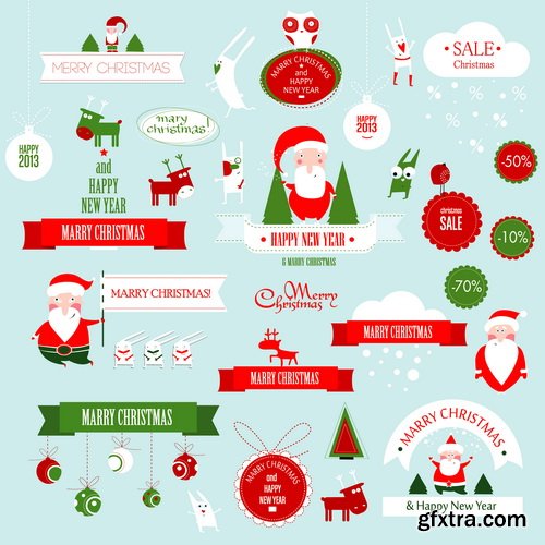 Amazing SS - Typography Christmas 3, 25xEPS