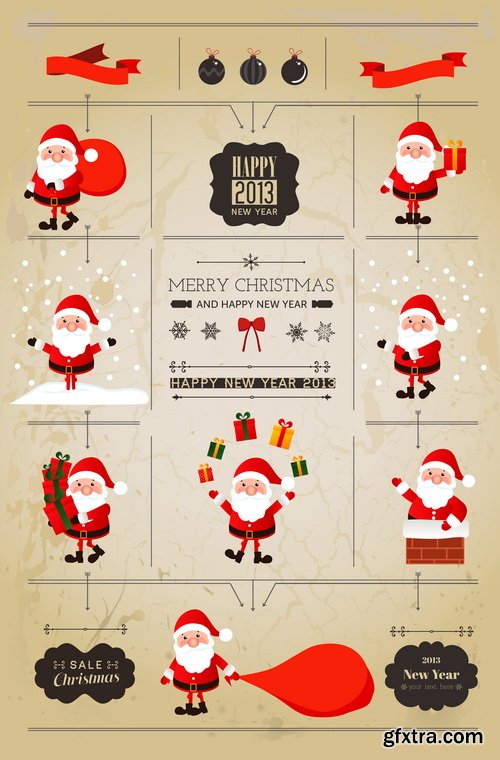 Amazing SS - Typography Christmas 3, 25xEPS