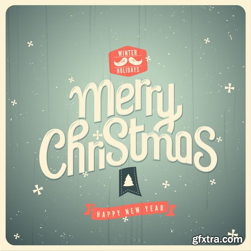 Amazing SS - Typography Christmas 3, 25xEPS