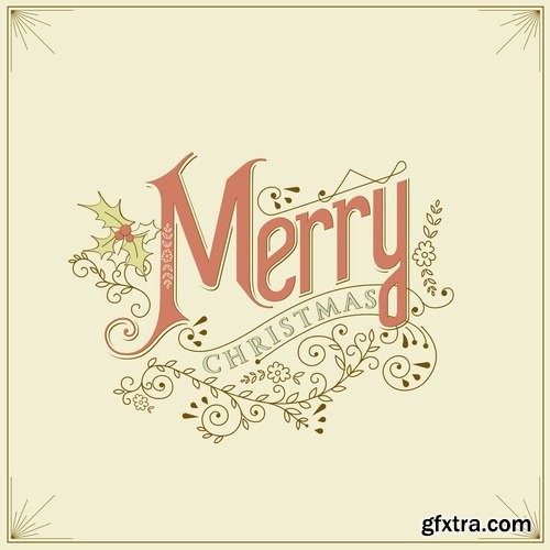 Amazing SS - Typography Christmas 3, 25xEPS