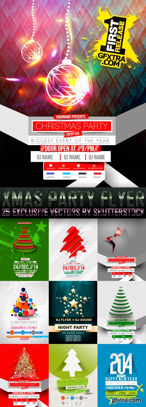 Amazing SS - Xmas Party Flyer, 25xEPS