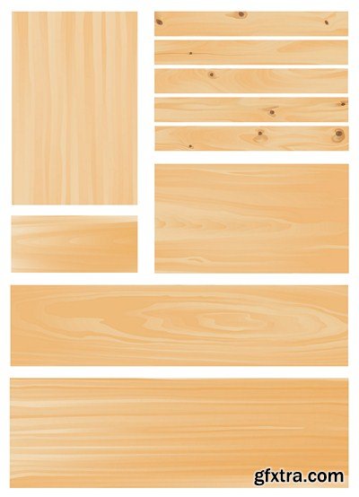 Wooden Vector Elements - 25 EPS