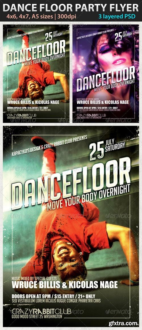 GraphicRiver - Dance Floor Party Flyer