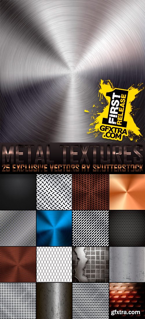 Amazing SS - Metal Textures, 25xEPS