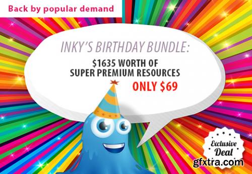 InkyDeals - Inkys Birthday Bundle with $1635 worth of Super Premium Resources