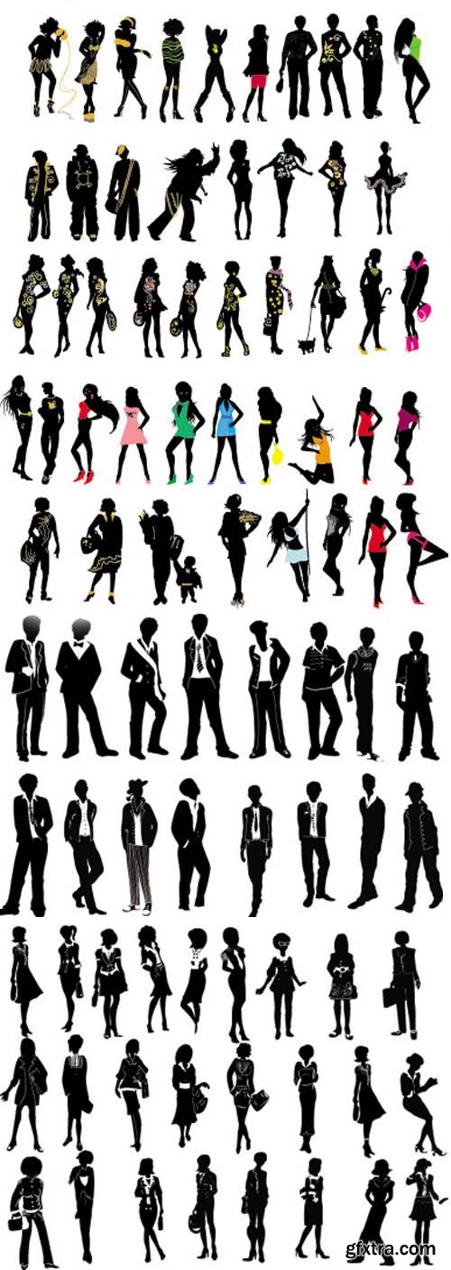 Vector Shapes Peoples - Fashion