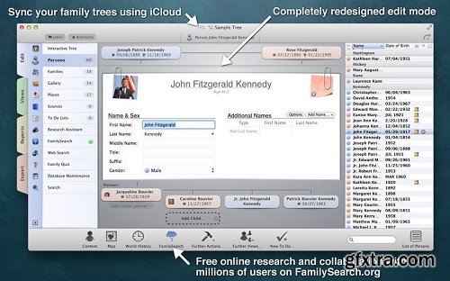 MacFamilyTree 7.1 rev1 MacOSX