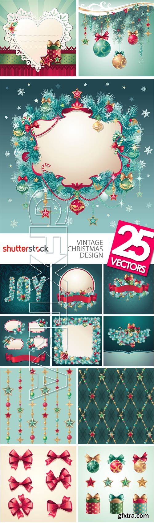 Vintage Christmas Design 25xEPS