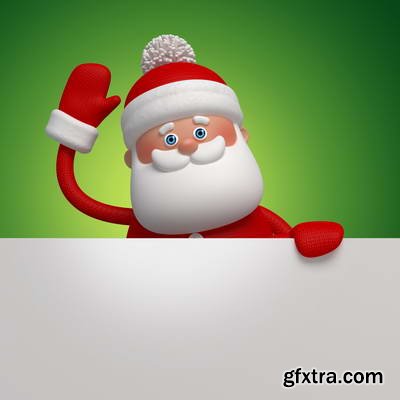 3D Santa and Christmas 25xJPG