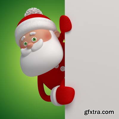 3D Santa and Christmas 25xJPG