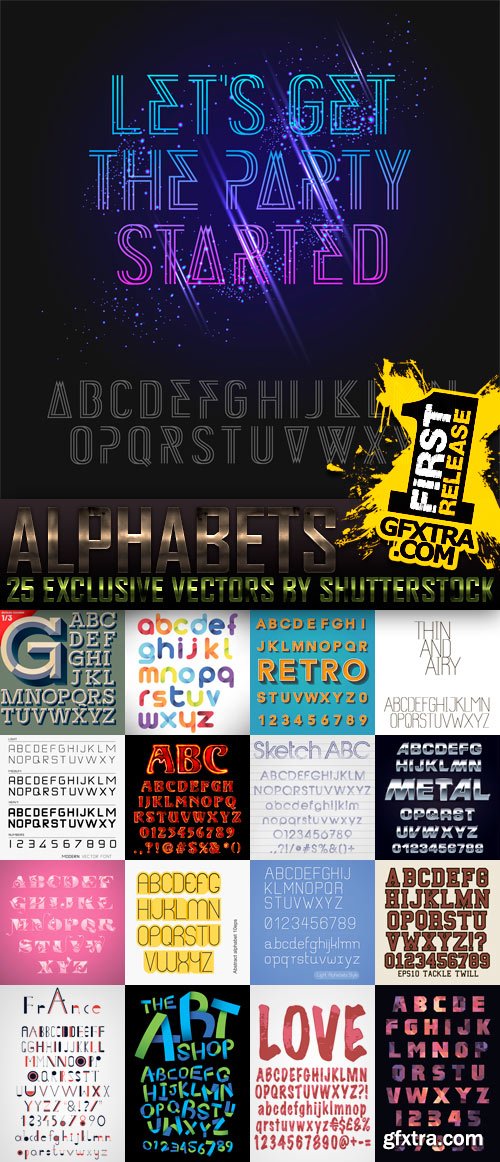 Amazing SS - Alphabets, 25xEPS