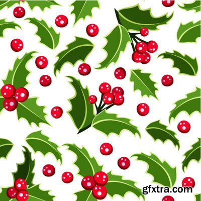 Christmas Winter Seamless Textures 25xEPS