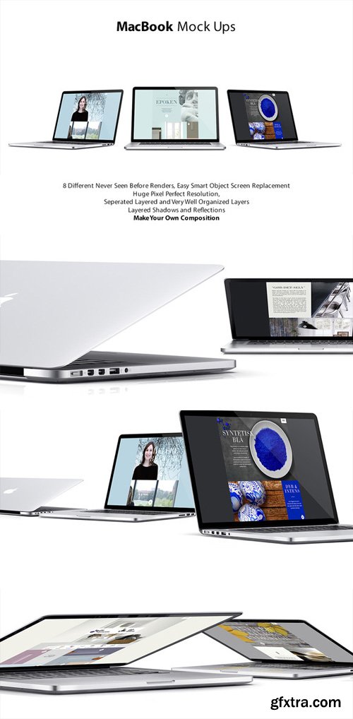 MacBook Mock-Ups Templates PSD