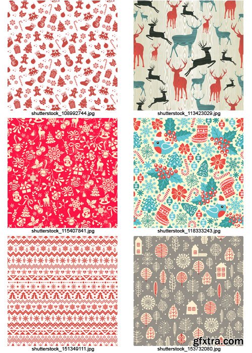 Amazing SS - Christmas Patterns, 25xEPS