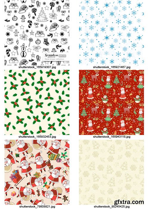 Amazing SS - Christmas Patterns, 25xEPS