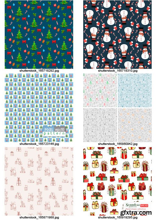 Amazing SS - Christmas Patterns, 25xEPS