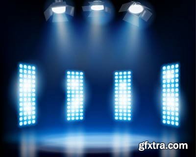 Vector Stages & Spot Lights 25xEPS