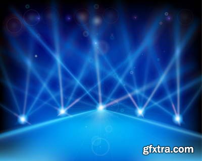 Vector Stages & Spot Lights 25xEPS