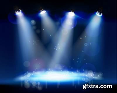 Vector Stages & Spot Lights 25xEPS