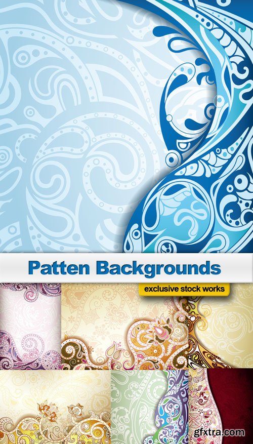 Patten Backgrounds - 25 EPS